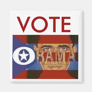 Íman Ímã quadrado de Obama do voto