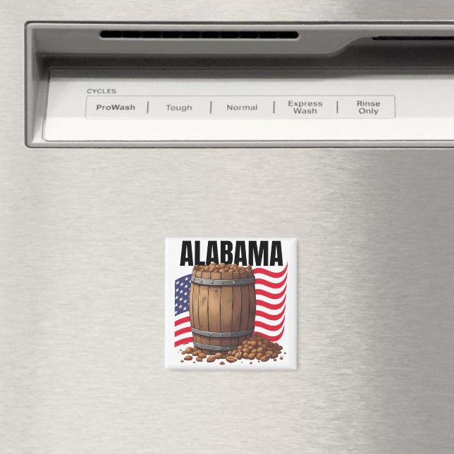 Íman Ímã Quadrado do Alabama (In Situ (Dishwasher))