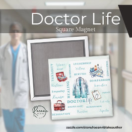 Íman Ímã Quadrado Doctor Life