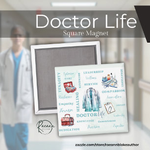 Íman Ímã Quadrado Doctor Life