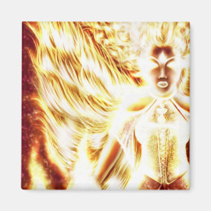 Íman Ímã quadrado elementar do fogo por Nellis Eketor