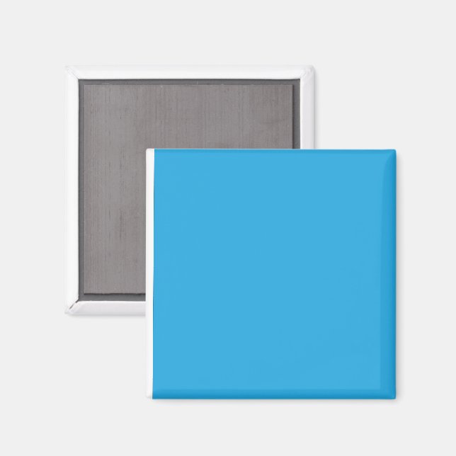 Íman Ímã Quadrado Gradiente Azul Minimalista Moderno (Front/Back)