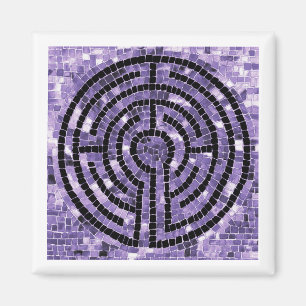 Íman Ímã Quadrado LABYRINTH VI - Branco