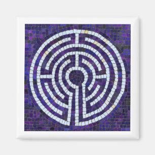 Íman Ímã Quadrado LABYRINTH VIII - Branco