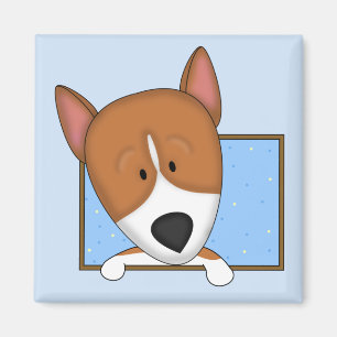 Íman Ímã quadro de Basenji dos desenhos animados