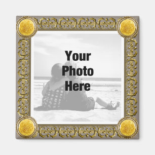 Íman Ímã quadro rico da foto