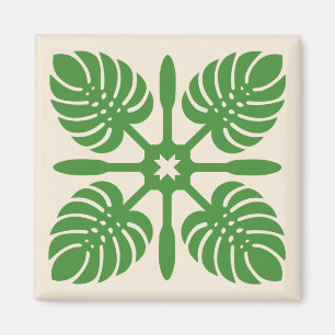 Íman ímã QUILT HAWAIIAN- Monstera