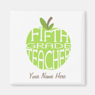 Íman Ímã quinto grau do professor - Apple verde