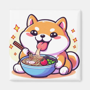 Íman Ímã Ramen Shiba Inu – Vibrações Lindas e Deliciosa