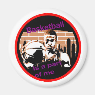 Íman imã redondo Basketball is a part of me