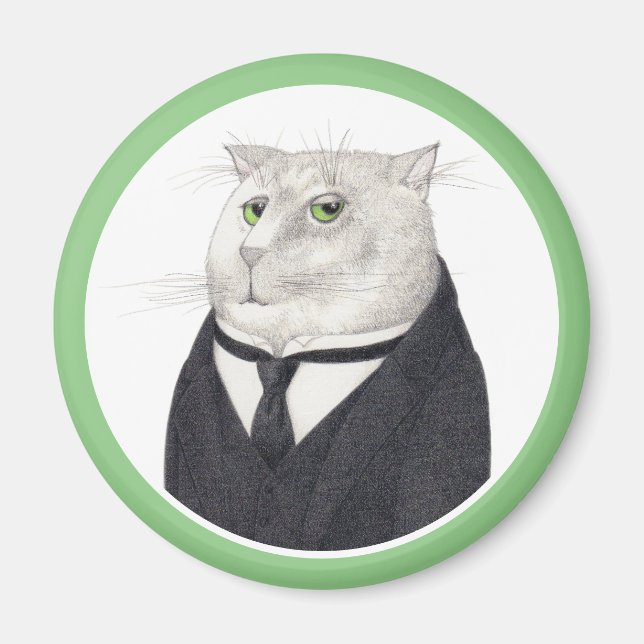 Íman Ímã Redondo BUTLER CAT (Frente)