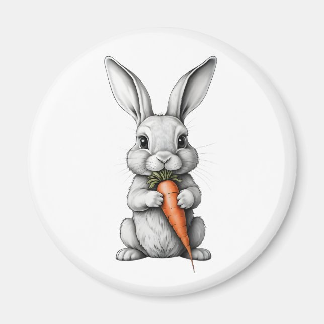 Íman Imã Redondo Coelho da Páscoa (Frente)