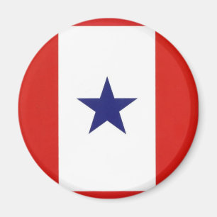 Íman Ímã redondo da bandeira da estrela azul