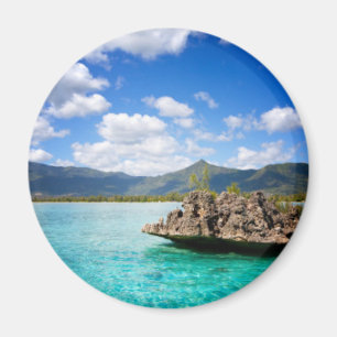 Íman Ímã redondo da praia de Maurícia