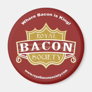 Íman Ímã redondo da sociedade real do bacon