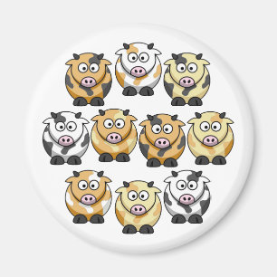 Íman Ímã redondo de 10 vacas