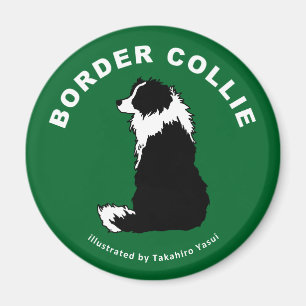 Íman Ímã redondo de border collie