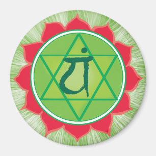 Íman Ímã redondo de Chakra Anahata do coração