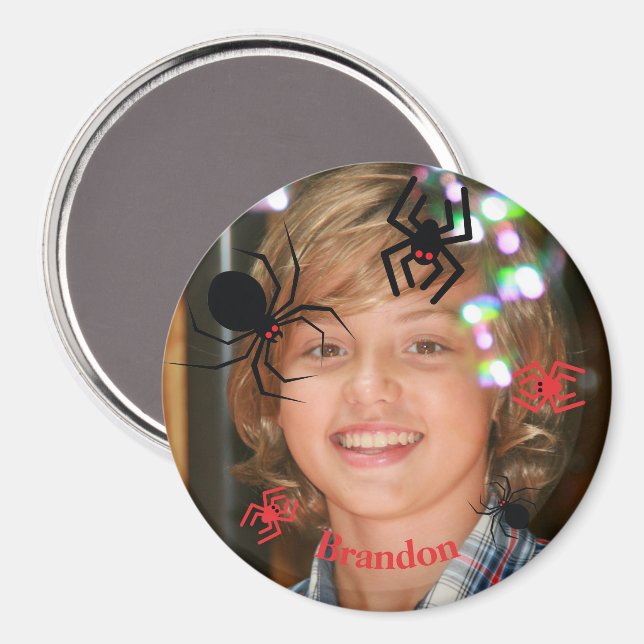 Íman Ímã Redondo de Foto Personalizada (Front/Back)