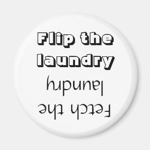 Íman Ímã Redondo de Lembrete de Roupa Flip/Fetch