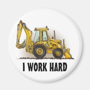 Íman Ímã redondo do Backhoe eu trabalho o duro