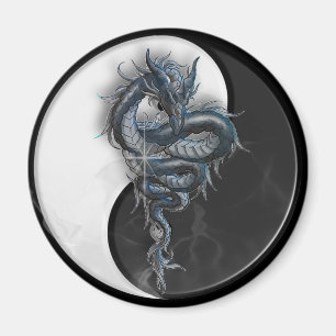 Íman Ímã redondo do dragão chinês de Yin Yang