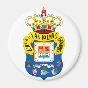 Íman Ímã redondo do emblema do Las Palmas
