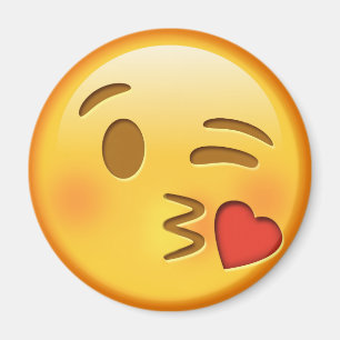 Íman Ímã redondo do emoji engraçado