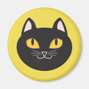Íman Ímã redondo do gato preto