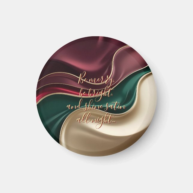 Íman Ímã redondo em gráfico abstrato elegante (Frente)