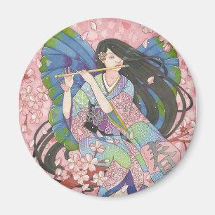 Íman Ímã redondo feericamente de Sakura do primavera