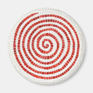 ÍMAN ÍMÃ REDONDO MOSAICO DE RODINHA