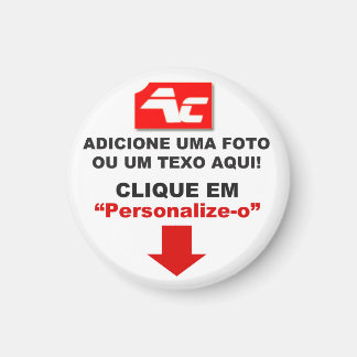 Íman Imã Redondo Personalizado - Pequeno - 3,2 Cm