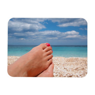 Íman Ímã retangular da foto das férias de verão