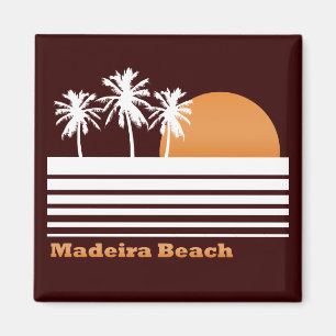 Íman Ímã retro da praia de Madeira