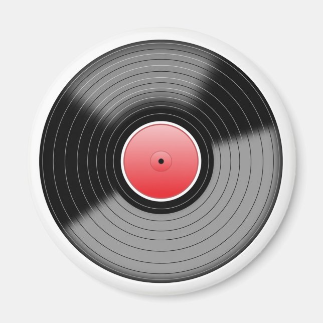Íman Ímã Retro Disco de Vinil L.P. (Frente)
