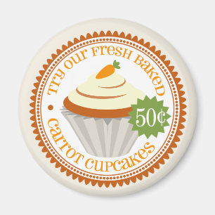 Íman Ímã retro do bolo de cenoura