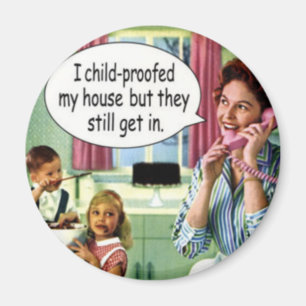 Íman Ímã retro engraçado da dona de casa