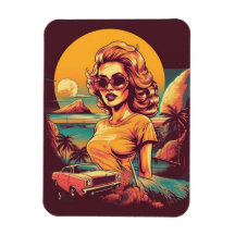 ímã retrô inspirado no 50