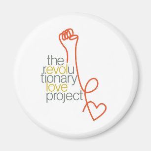 Íman Ímã revolucionário do logotipo do amor