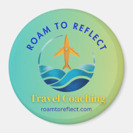 Íman Ímã Roam to Reflect azul e amarelo