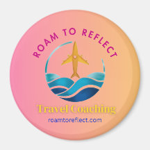 Ímã Roam to Reflect rosa e amarelo (corrigido)