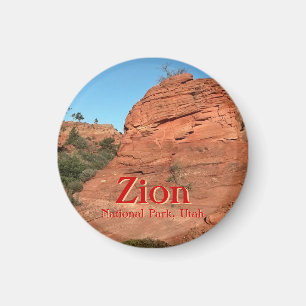 Íman Ímã: Rocha vermelha em Zion (redondo)