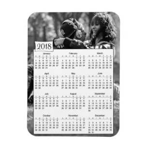 Íman Ímã romântico personalizado 2018 calendários d