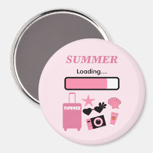Íman Ímã Rosa de Carregamento de Verão
