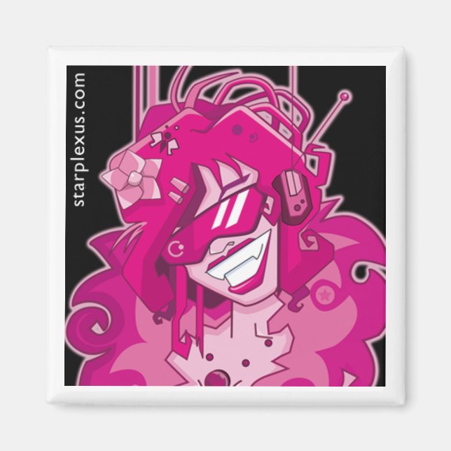 Íman ímã rosa elétrico (Frente)