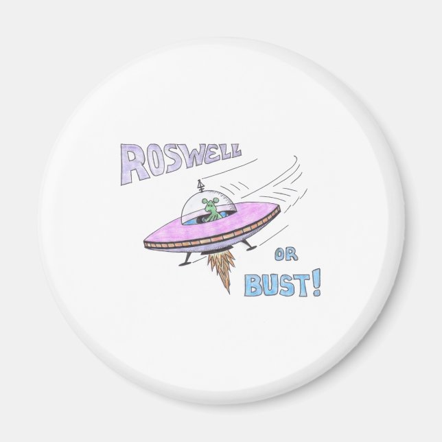 Íman ímã ROSWELL (branco) (Frente)