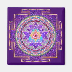 Íman Ímã roxo de Sri Yantra