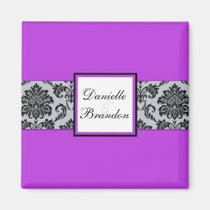 Íman Ímã roxo do damasco do casamento