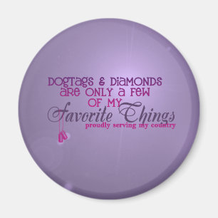Íman Ímã roxo: Dogtags & diamantes (TROPAS FÊMEAS)